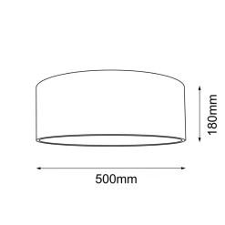 Sklep Kaja Abażurowa lampa sufitowa do sypialni ANT 1084 LAMEGO | Kaja