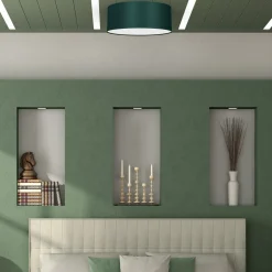 Sklep Kaja Abażurowa lampa sufitowa w kolorze zieleni MLP7876 VERDE | Kaja