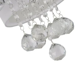 Cheap Abażurowa lampa sufitowa z kryształkami LP-991/3C WH GAMBELA | Kaja Żyrandole Nowoczesne