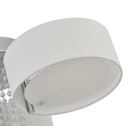 Cheap Abażurowa lampa sufitowa z kryształkami LP-991/3C WH GAMBELA | Kaja Żyrandole Nowoczesne