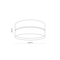 Sklep Kaja Abażurowa lampa sufitowa z motywem drewna TK 4800 z serii NICOL | Kaja