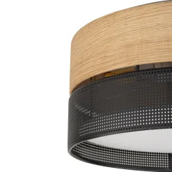 Sklep Kaja Abażurowa lampa sufitowa z motywem drewna TK 4800 z serii NICOL | Kaja