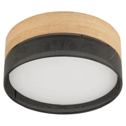 Sklep Kaja Abażurowa lampa sufitowa z motywem drewna TK 4800 z serii NICOL | Kaja