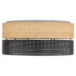 Sklep Kaja Abażurowa lampa sufitowa z motywem drewna TK 4800 z serii NICOL | Kaja