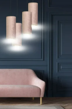 Sale Abażurowa lampa wisząca do salonu 1061/4PREM BENTE PREMIUM | Kaja Żyrandole Nowoczesne