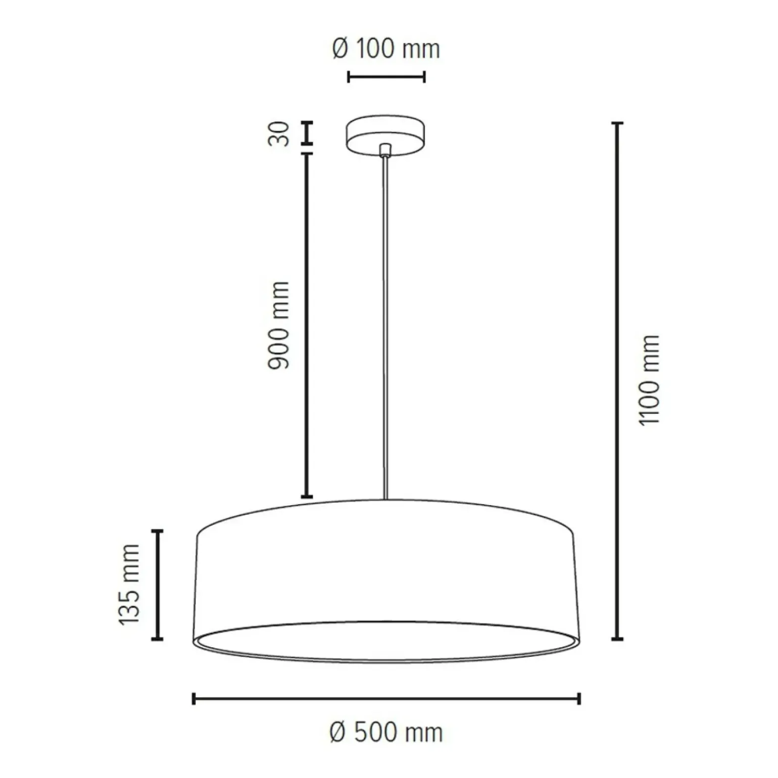 Outlet Abażurowa lampa wisząca do sypialni ⌀50cm 57950127 JOSEFINA | Kaja Żyrandole Nowoczesne