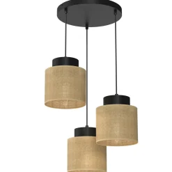 Sklep Kaja Abażurowa lampa wisząca do boho wnętrza LX 5215 JUTE | Kaja