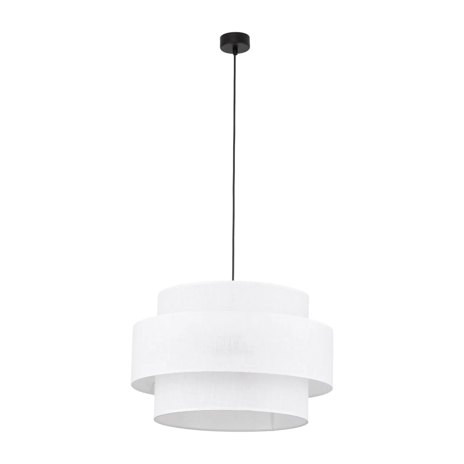 Sklep Kaja Abażurowa lampa wisząca do sypialni TK 5363 CALISTO WHITE | Kaja