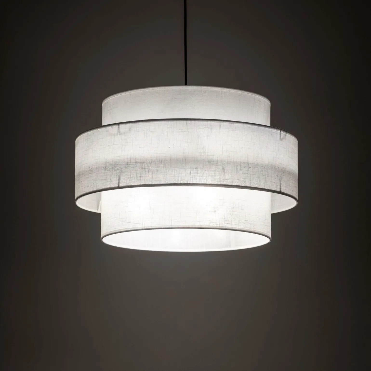 Sklep Kaja Abażurowa lampa wisząca do sypialni TK 5363 CALISTO WHITE | Kaja