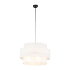 Sklep Kaja Abażurowa lampa wisząca do sypialni TK 5363 CALISTO WHITE | Kaja