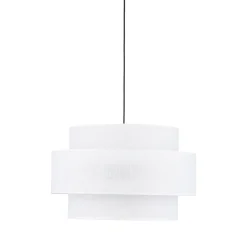 Sklep Kaja Abażurowa lampa wisząca do sypialni TK 5363 CALISTO WHITE | Kaja