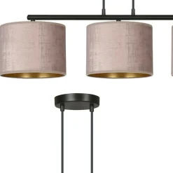 Hot Abażurowa lampa wisząca nad stół w salonie 1053/3 HILDE | Kaja Żyrandole Nowoczesne