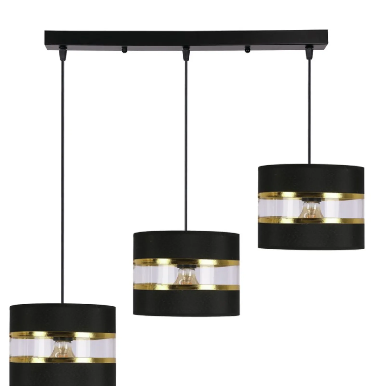 Sklep Kaja Abażurowa lampa wisząca nad stół w salonie 33-37596 PANDY | Kaja