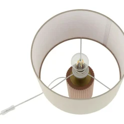 Sklep Kaja Abażurowa lampka stołowa do salonu LP-787/1T BEŻOWA TOKIO | Kaja