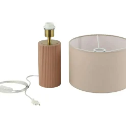 Sklep Kaja Abażurowa lampka stołowa do salonu LP-787/1T BEŻOWA TOKIO | Kaja