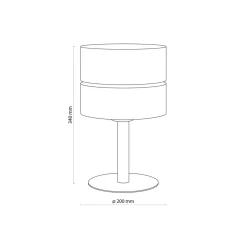 Sklep Kaja Abażurowa lampka stołowa w stylu naturalnym TK 5596 z serii ECO | Kaja