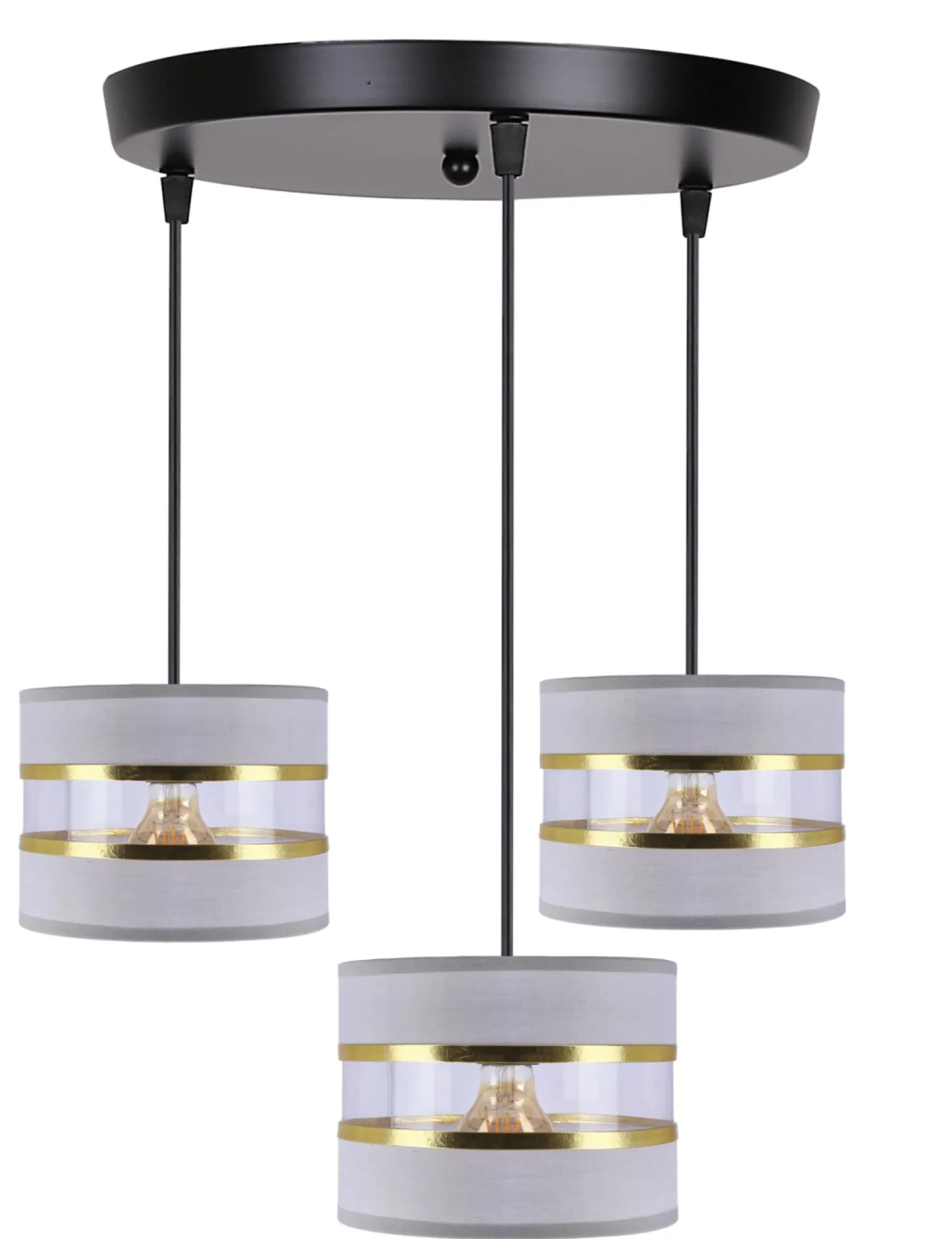 Sklep Kaja Abażurowa, potrójna lampa wisząca 33-37664 PANDY | Kaja Oświetlenie