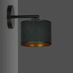 Sklep Kaja Abażurowa, prosta lampa ścienna do sypialni 1054/K1 HILDE | Kaja