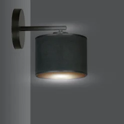 Sklep Kaja Abażurowa, prosta lampa ścienna do sypialni 1054/K1 HILDE | Kaja
