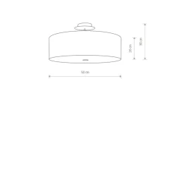 Flash Sale Abażurowa, zabudowana lampa sufitowa 6532 VIVIANE | Kaja Oświetlenie Żyrandole Nowoczesne