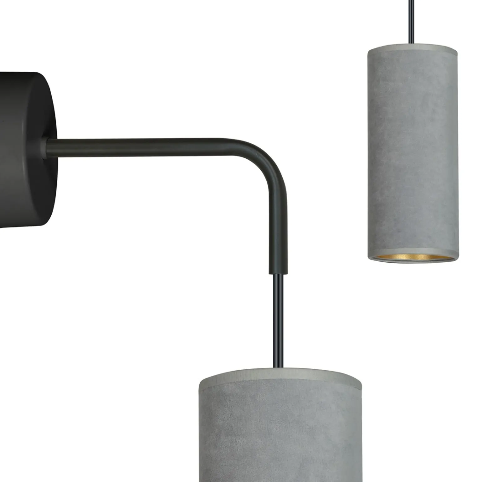 Sklep Kaja Abażurowy kinkiet do sypialni i salonu 1060/K1 BENTE | Kaja