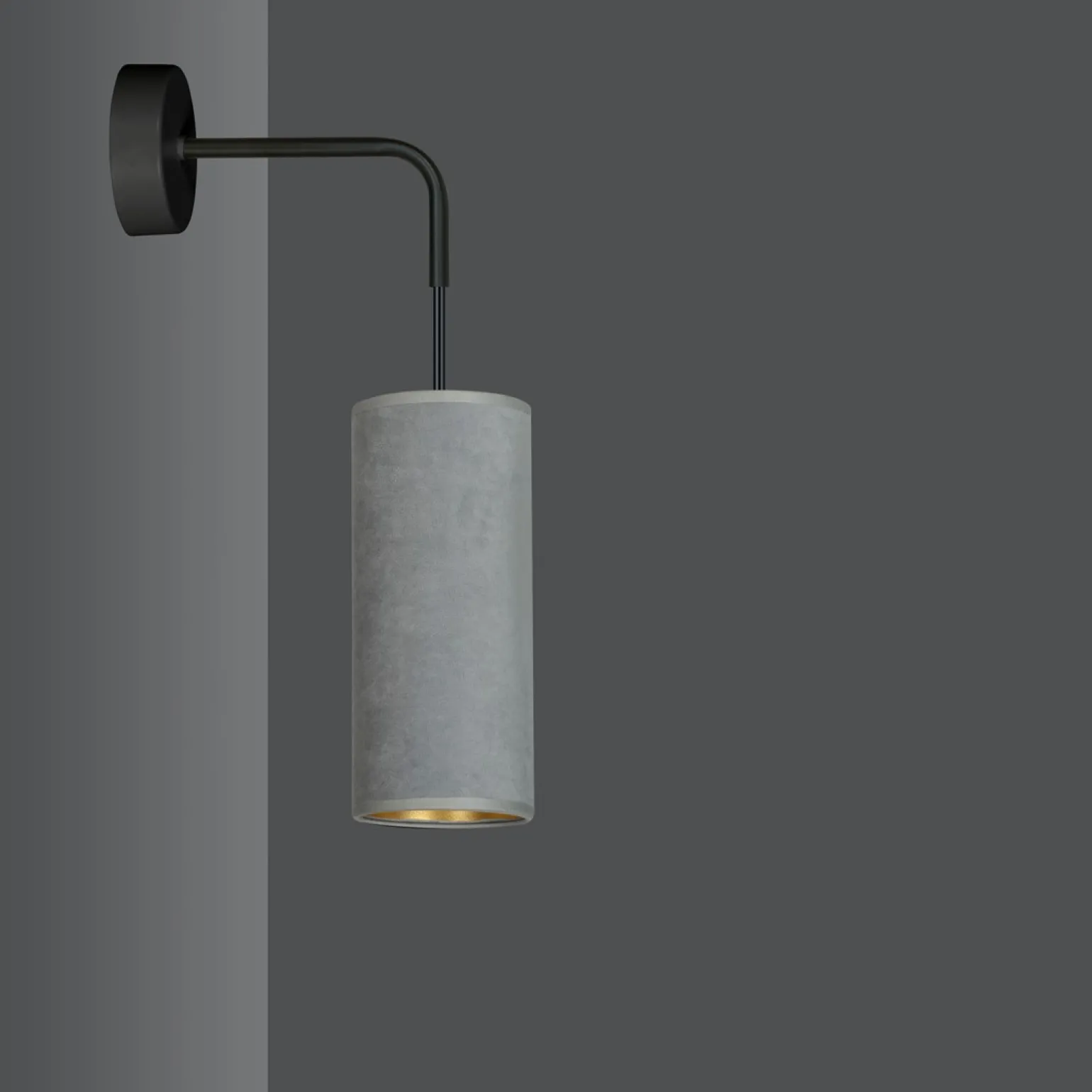 Sklep Kaja Abażurowy kinkiet do sypialni i salonu 1060/K1 BENTE | Kaja