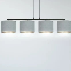 Clearance Abażurowy żyrandol idealny nad stół w salonie 1050/4 HILDE | Kaja Żyrandole Nowoczesne