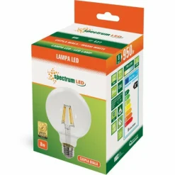 Sklep Kaja Żarówka Edisona kula LED E27 ciepła 8W SpectrumLED 13868 | Kaja