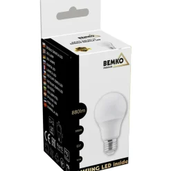 Sklep Kaja Żarówka LED SAMSUNG ciepła 3000K E27 9,5W BEMKO A60 | Kaja Oświetlenie