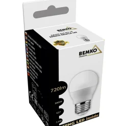Sklep Kaja Żarówka LED SAMSUNG ciepła 3000K E27 7,5W BEMKO G45 | Kaja Oświetlenie