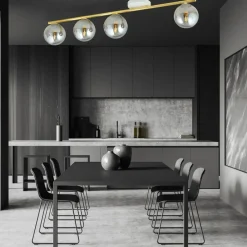 Flash Sale Asymetryczna, dekoracyjna lampa sufitowa do holu 1251/4 z serii MONZA Żyrandole Nowoczesne