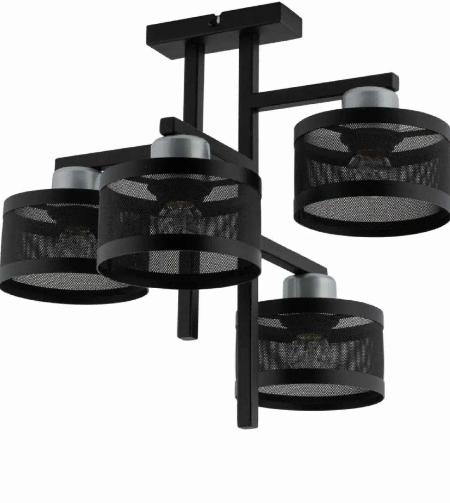 Sale Asymetryczna lampa z metalowymi kloszami SIG 32136 z serii OFF CZ/SR Żyrandole Nowoczesne