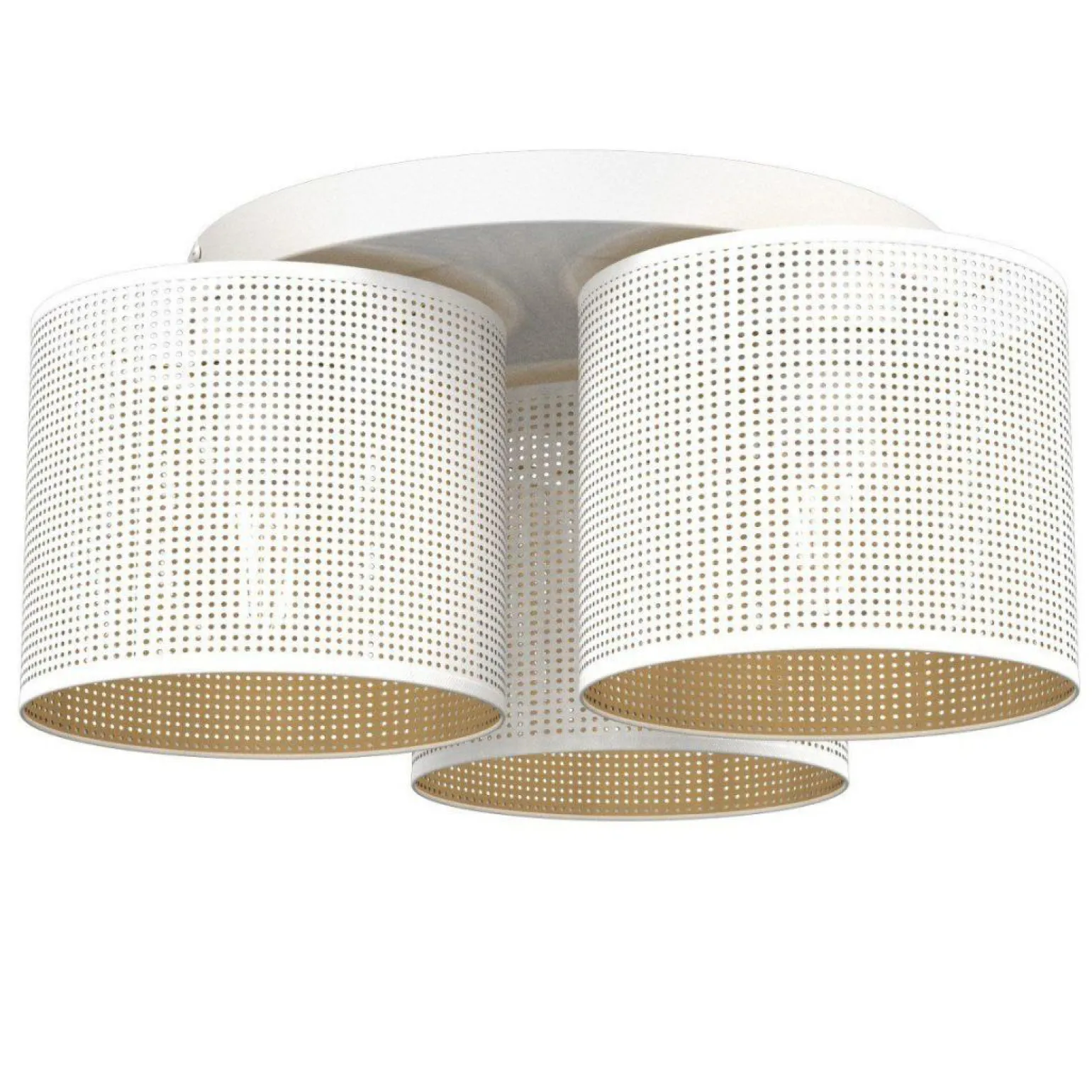 Sklep Kaja Ażurowa, biało-złota lampa wisząca LX 5262 z serii LOFT SHADE | Kaja