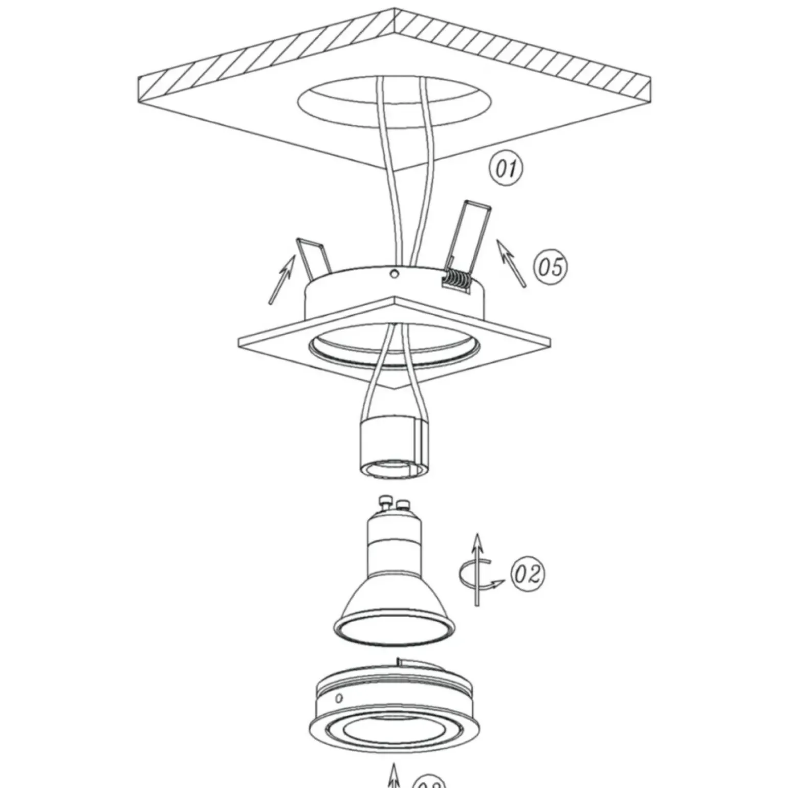 Sklep Kaja Łazienkowe, białe oczko punktowe LP-440/1RS WH LAGOS | Kaja