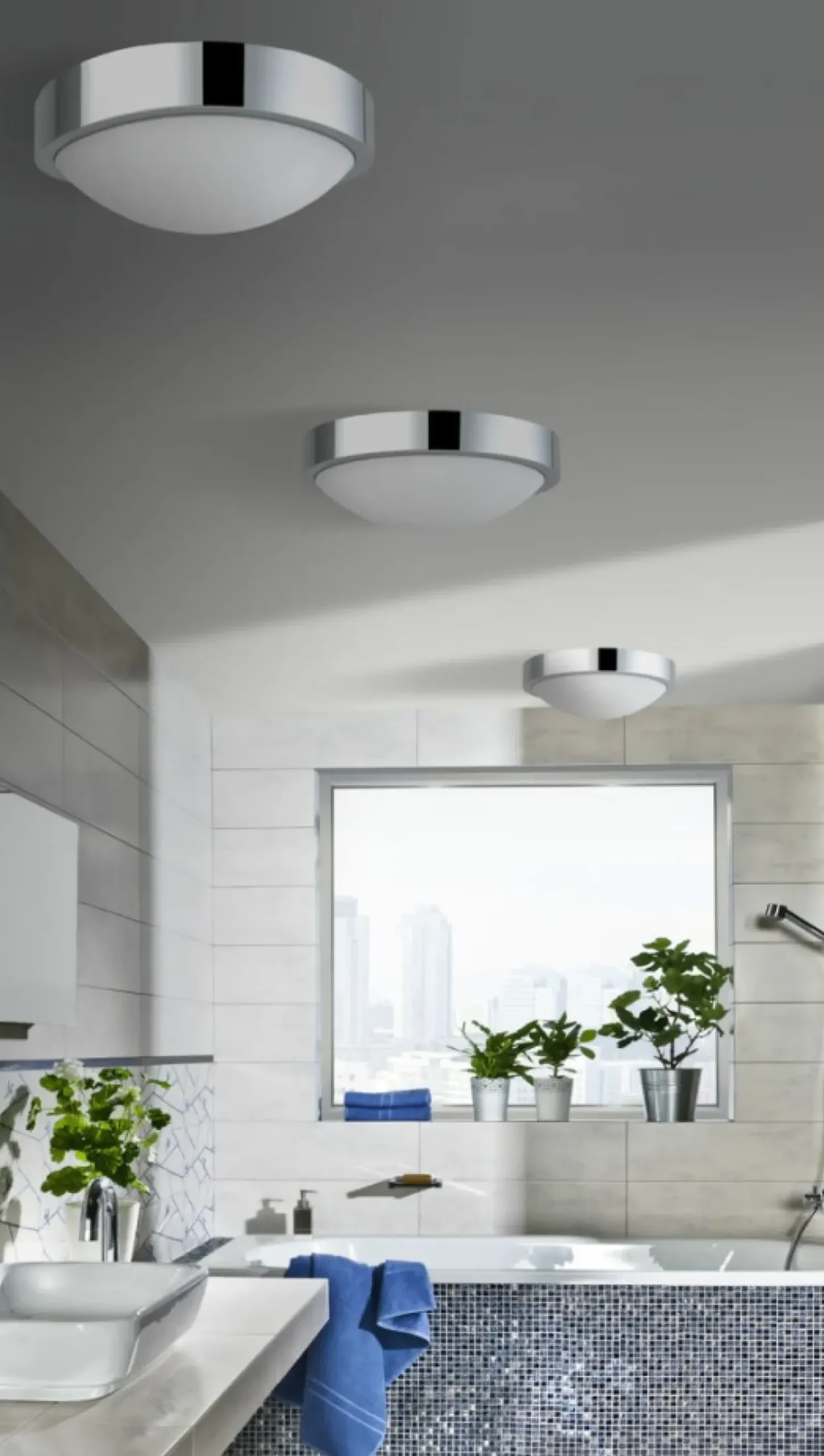 Sklep Kaja Łazienkowy, owany plafon z białym kloszem AZ1311 COLETTE | Kaja