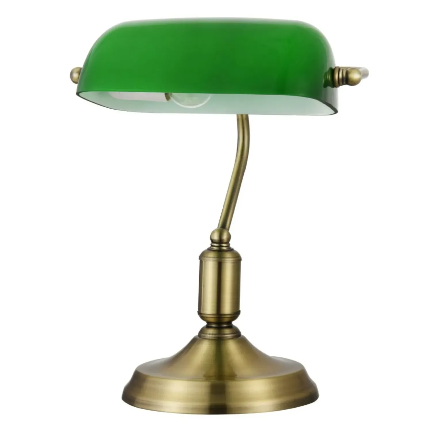 Sklep Kaja Bankierska lampa z zielonym kloszem Z153-TL-01-BS KIWI | Kaja