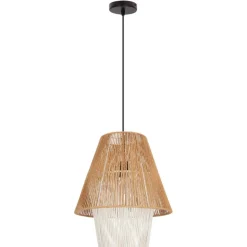 Discount Beżowa lampa wisząca w stylu rustykalnym 31-26880 z serii AFRICA | Kaja Oświetle Żyrandole Nowoczesne