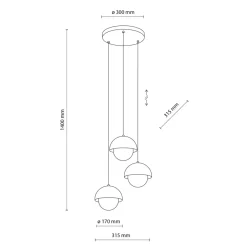 Cheap Beżowa, modernistyczna lampa wisząca TK 10206 BONO BEIGE | Kaja Żyrandole Nowoczesne