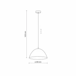 Cheap Beżowa, ponadczasowa lampa wisząca ⌀34cm TK 5899 FARO | Kaja Żyrandole Nowoczesne