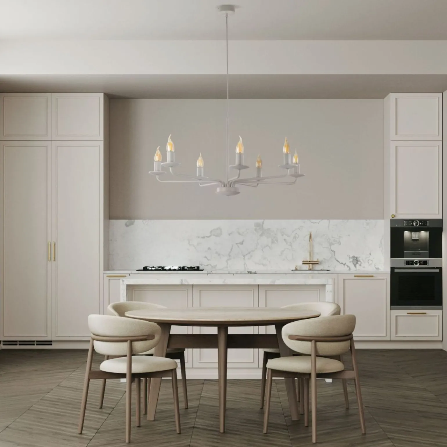 Sklep Kaja Beżowy żyrandol typu świecznik TK 10254 LIMAL BEIGE | Kaja Oświetlenie