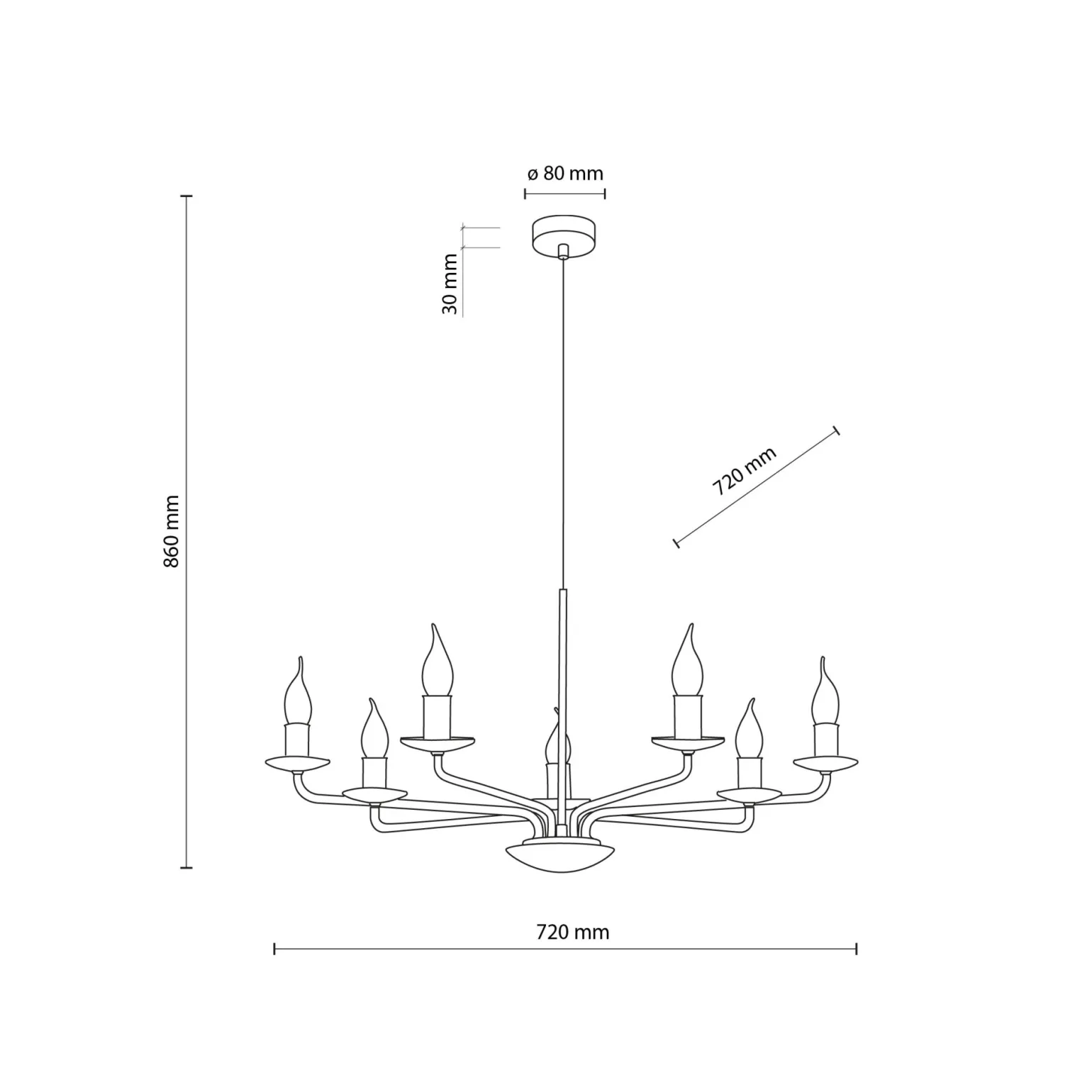 Sklep Kaja Beżowy żyrandol typu świecznik TK 10254 LIMAL BEIGE | Kaja Oświetlenie