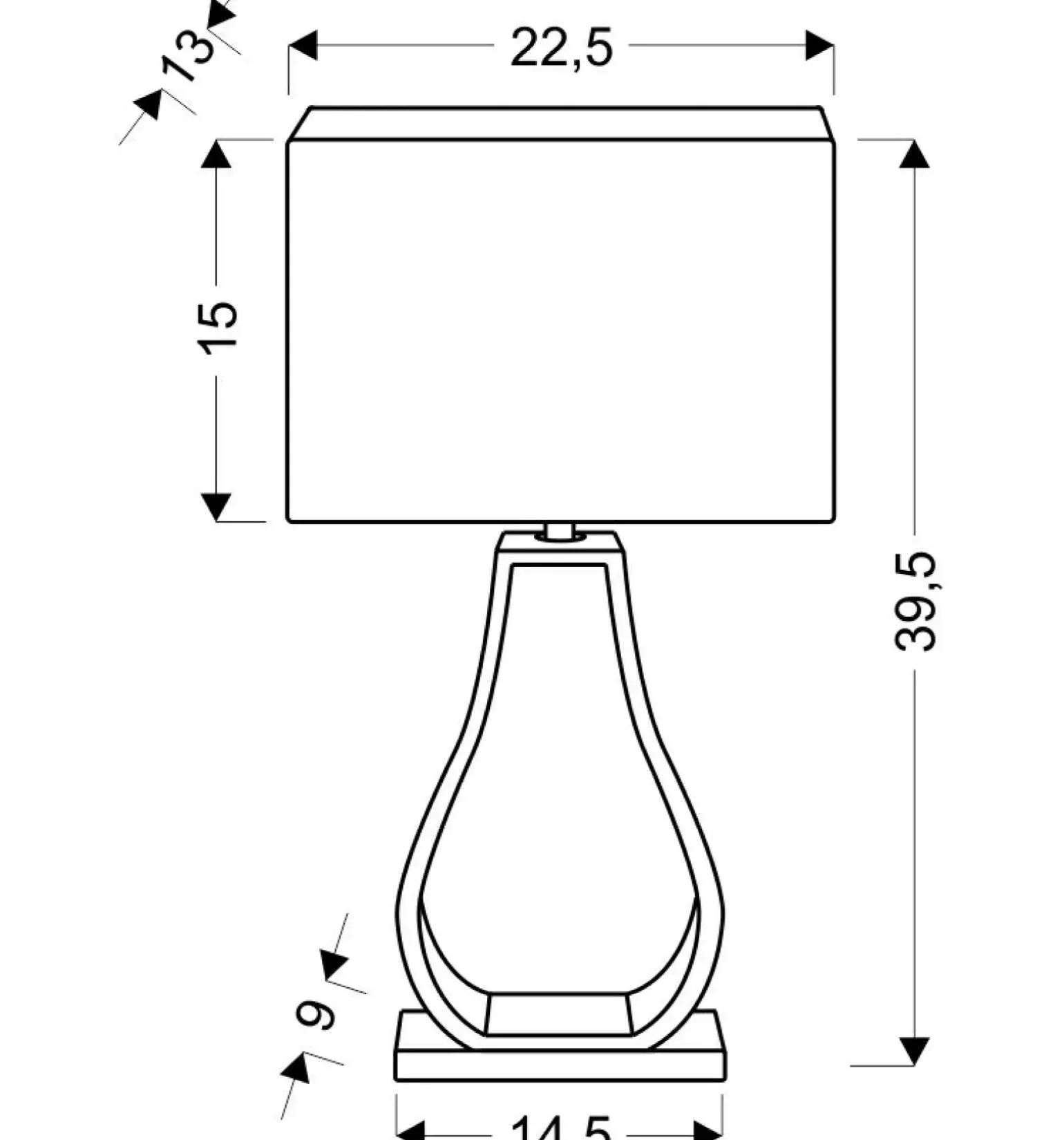 Sklep Kaja Betonowa lampka stołowa z abażurem 41-79985 FEMO | Kaja Oświetlenie