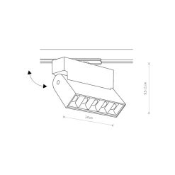 Sklep Kaja Biała głowica do szyny, LED 9W, 3000K, 7618 | Kaja Oświetlenie