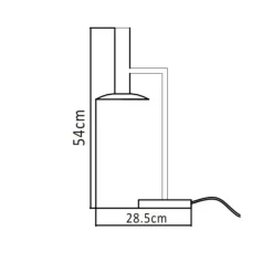 Sklep Kaja Biała, industrialna lampka biurkowa LP-1661/1T WH HAT | Kaja
