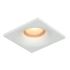 Sklep Kaja Biała, kwadratowa lampa wpustowa GU10DL-61903-IP44-WH NARU | Kaja