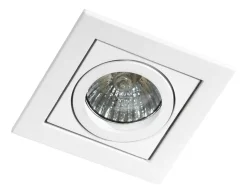 Sklep Kaja Biała, kwadratowa oprawa podtynkowa GU10/MR16 AZ0796 PACO | Kaja