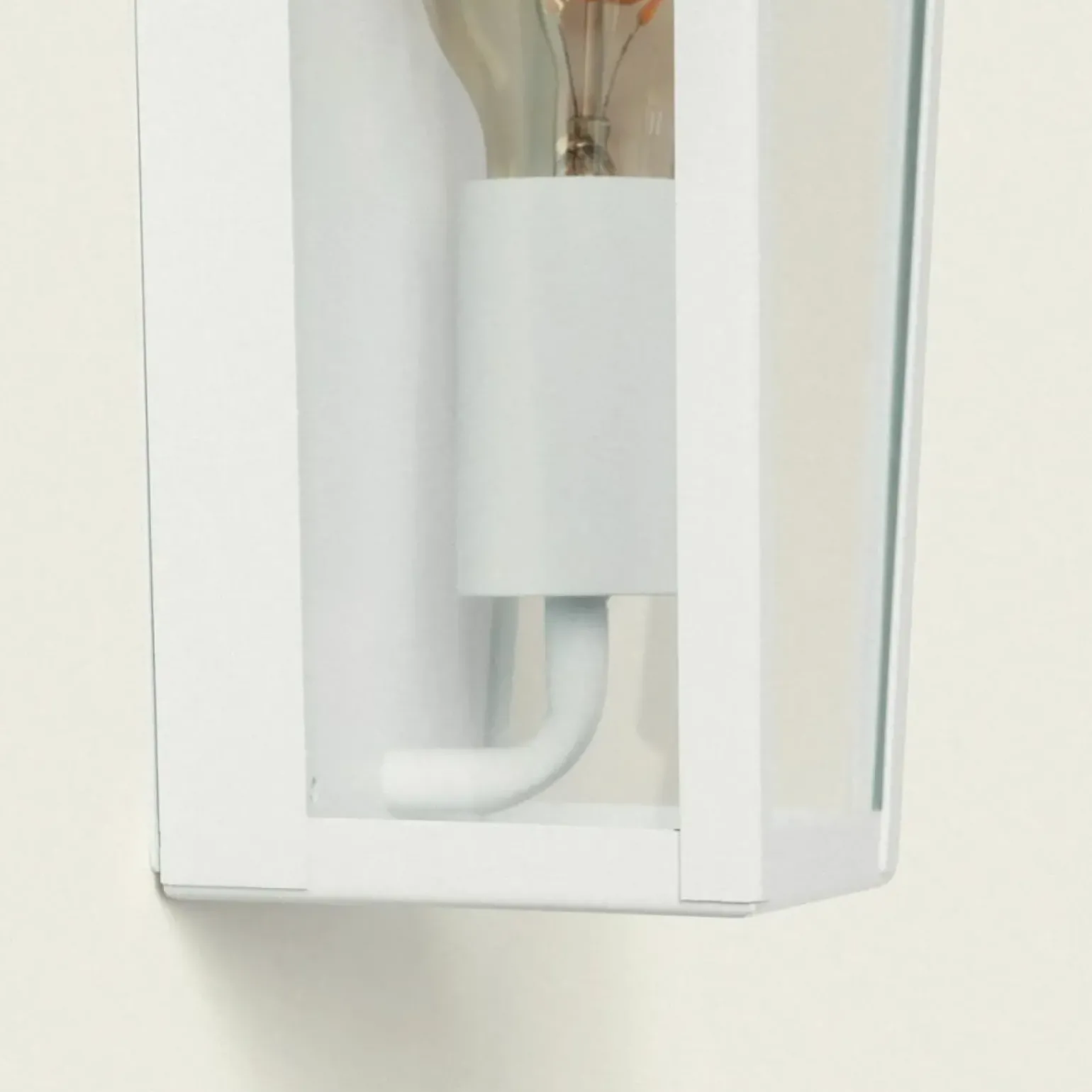 Sklep Kaja Biała lampa ścienna na elewację ABR-KZN-B-E27 GARDENA MODERNO | Kaja