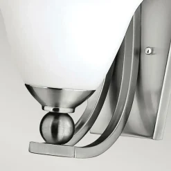 Sklep Kaja Biała lampa ścienna, stelaż nikiel HK-BOLLA1 z serii BOLLA