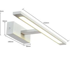 Sklep Kaja Biała lampa LED nad lustro 41cm LED GS-LWB-12W WH ISLA | Kaja