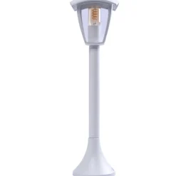 Sklep Kaja Biała lampa ogrodowa stojąca, latarenka 63cm EKO3520 FOX | Kaja